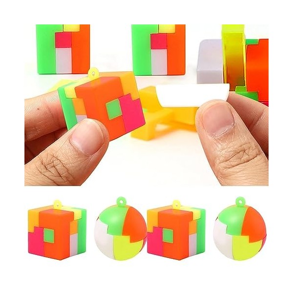 16 Pièces Blocs Construction Jouets Cube Construction Magique Cubes Construction Jeux 3D Puzzle Cube Jeu Dentraînement Cérébr