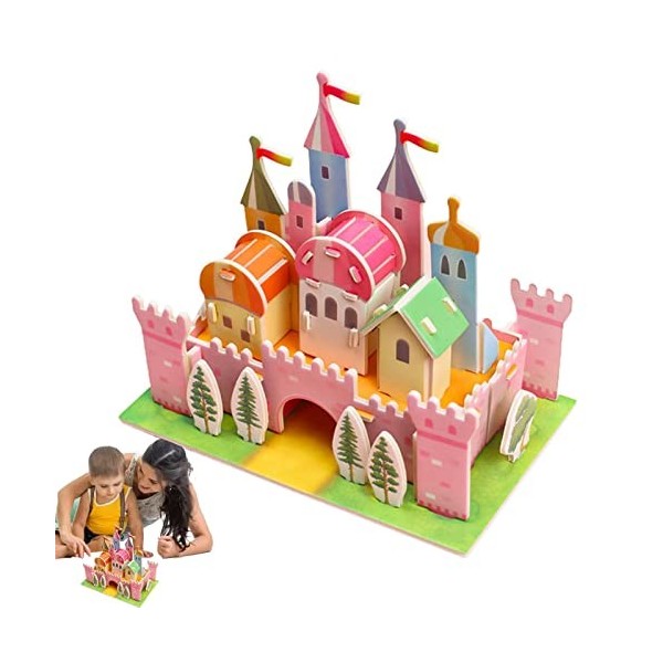 Stronrive Jouet Casse-tête 3D - Jeu éducatif de Puzzle dillumination de Jardin denfants pour des garçons Filles,Puzzles col