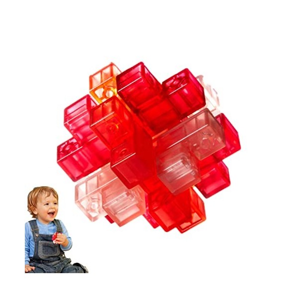 BIOTAT Casse-tête 3D Puzzles Jouets,Puzzle de décompression au Bureau pour Adultes | Portable 3D Couleur Grand Déverrouiller 