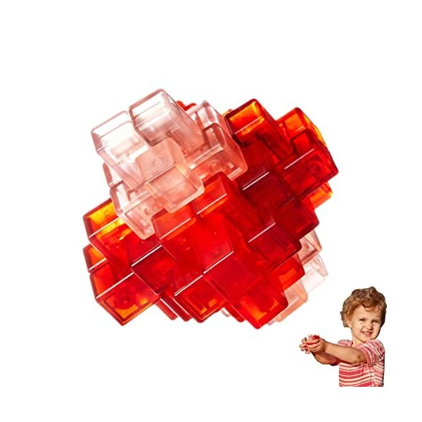 BIOTAT Casse-tête 3D Puzzles Jouets,Puzzle de décompression au Bureau pour Adultes | Portable 3D Couleur Grand Déverrouiller 