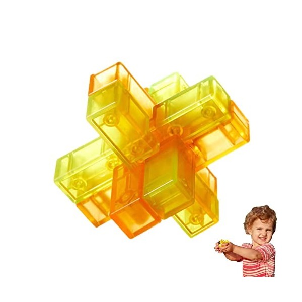 BIOTAT Casse-tête 3D Puzzles Jouets,Puzzle de décompression au Bureau pour Adultes | Portable 3D Couleur Grand Déverrouiller 