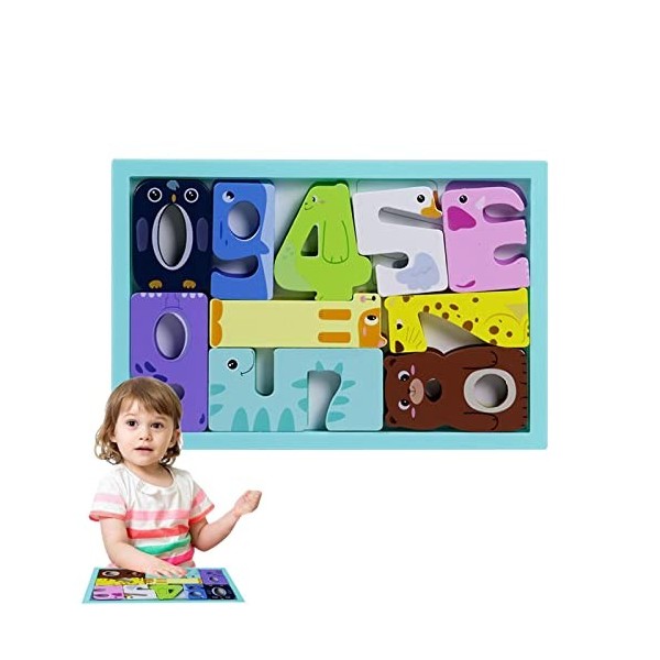 Mashin Casse-tête Tout-Petit - Jouets de Puzzle 3D en Forme danimaux pour Avion de Voyage pour Enfants,Puzzles Montessori Ca