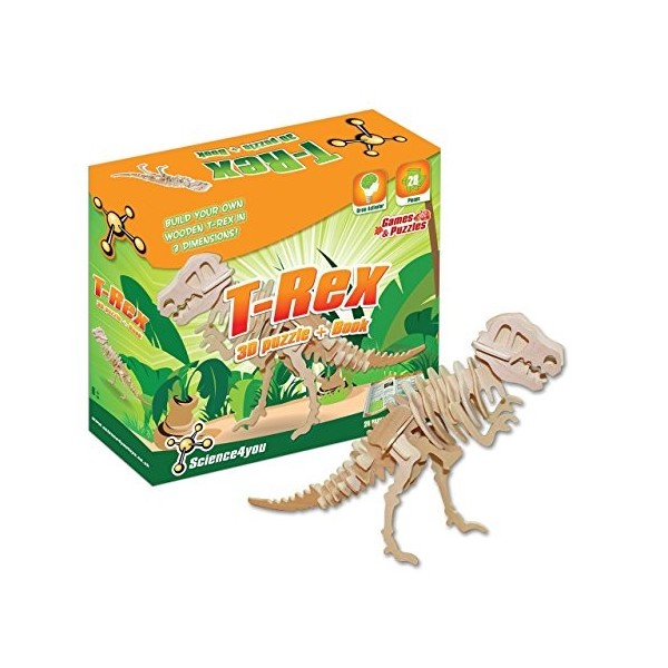 Science4you 4 t-Rex 3D Puzzle éducatif Science Jouet TIGE Jouet