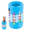 Voiakiu Puzzle Haricot Magique,Porte-Stylo Jouet à Perles Magiques rotatives colorées avec 40 Petites Perles - Casse-tête Amu