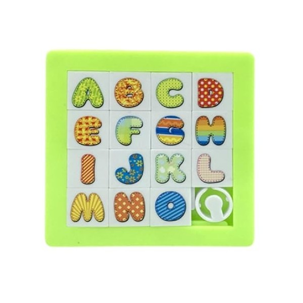 KieTeiiK Puzzle Coulissant 3D Montessori Formes Couleurs Puzzle en Plastique Dentraînement Cérébral Planche 3D Portable Kit 