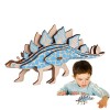 Dinosaures 3D - Puzzle Dinosaure Animal Simulation en Bois 3D - Puzzles éducatifs Casse-tête danimaux, Jouet modèle Bricolag