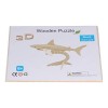Fupei Puzzle Animal 3D, Jouet de Puzzle en Bois 3D réaliste pour Les Enfants de Plus de 6 Ans 028 Requin 