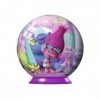 cavernedesjouets Puzzleball 54 Pieces Trolls Poppy smidge Biggie et Leurs Amis - Set Puzzle 3D Dessin Anime + 1 Carte Offerte