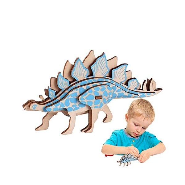 MAYJAI Puzzles 3D - Puzzles de Dinosaures 3D pour,Puzzles éducatifs de Casse-tête danimaux, Jouet de modèle de Bricolage da