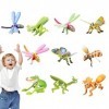 weiting Puzzle Animaux 3D pour,Puzzle Animaux en Papier 3D | Casse-tête 3D,Activités STEM pour âgés de 4 à 6 Ans, Jouets éduc