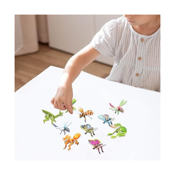 weiting Puzzle Animaux 3D pour,Puzzle Animaux en Papier 3D | Casse-tête 3D,Activités STEM pour âgés de 4 à 6 Ans, Jouets éduc