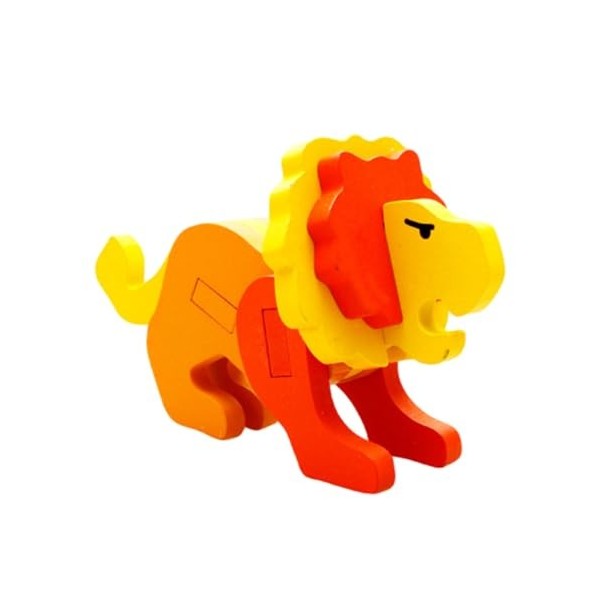 Stronrive Blocs de Puzzle de Figurines danimaux - Kit de Puzzle 3D Animaux | Kits de Puzzle modèle en Bois 3D pour, Cadeau d