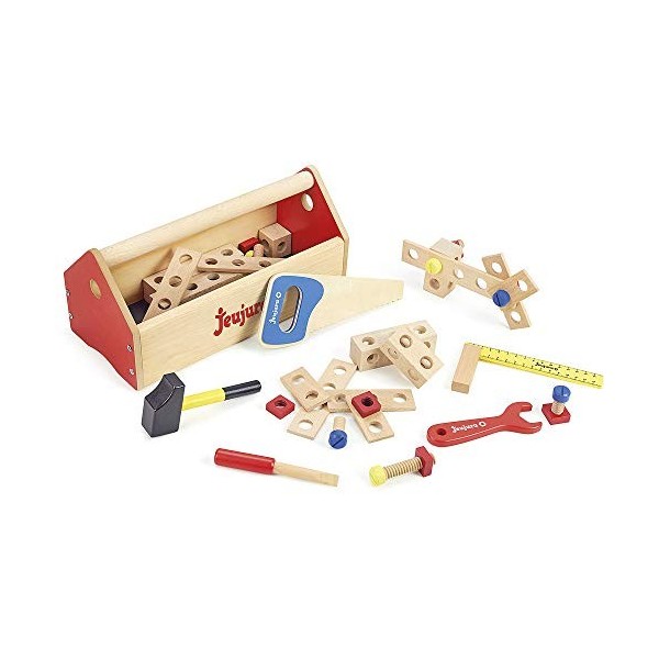 Jeujura - 8595-Tableau en Bois-Baril etabli - 70 Pieces pour Bricoler