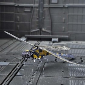 Stronrive Ensemble de modèles Miniatures en métal Libellule,Modèle de Libellule en métal 3D DIY - Kits de modèles de Libellul
