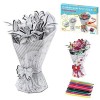 lembrd Puzzle Fleur 3D,Peinture Puzzle 3D Puzzle Fleur en Papier - Fleurs 3D Amusant et délicat pour Cadeau danniversaire, f