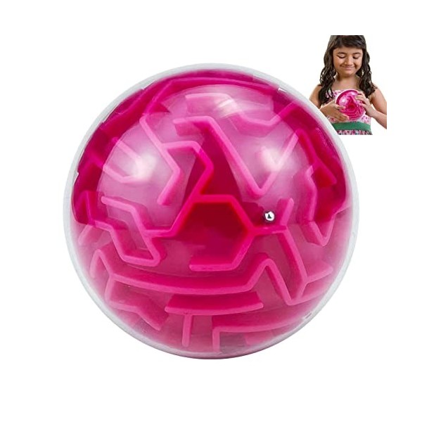 Stronrive Jeu Puzzle 3D, Mémoire séquentielle Puzzle Ball Casse-tête Jeu Jouet, Labyrinthe Puzzle Cube Ball pour Adultes et É