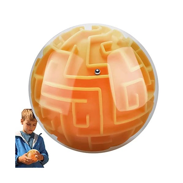 Stronrive Jeu Puzzle 3D, Mémoire séquentielle Puzzle Ball Casse-tête Jeu Jouet, Labyrinthe Puzzle Cube Ball pour Adultes et É