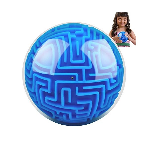 Stronrive Jeu Puzzle 3D, Mémoire séquentielle Puzzle Ball Casse-tête Jeu Jouet, Labyrinthe Puzzle Cube Ball pour Adultes et É