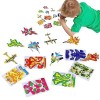 SCOOVY Jouets 3D à Assembler - Jouet Puzzles 3D réservoir davion | 10 pièces Teaser Avion réservoir Dinosaure Puzzle éducati