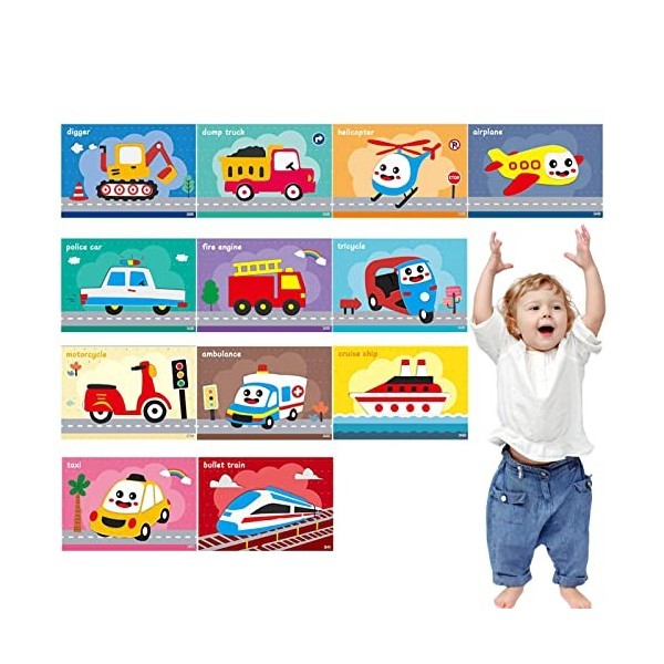 Rosixehird Puzzle dautocollants en Mousse | Puzzle 3D en Mousse aut