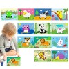 MISOYER Jouets dautocollant dBandessinée, Art Puzzle en Mousse EVA 3D, Jouet Puzzle dapprentissage préscolaire créatif Aut