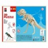 Marabu 0317000000021 Kids Puzzle en Bois 3D T-Rex Dinosaure, 29 pièces, env. 23,5 x 32 cm, Marron