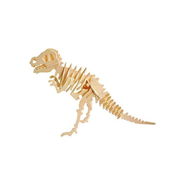 Marabu 0317000000021 Kids Puzzle en Bois 3D T-Rex Dinosaure, 29 pièces, env. 23,5 x 32 cm, Marron