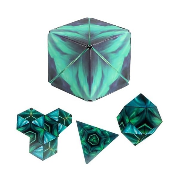 Cube Magique Anti Stress - 3D Infinity Cube | Transforming Magique Cube | Cube Anti Stress Magic Cube 2 en 1 | Casse-Tête Puz
