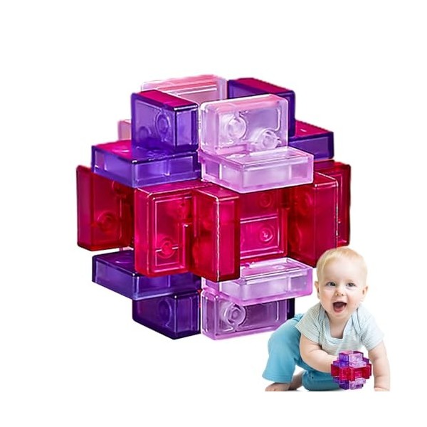 Kongque Puzzles cérébraux pour Adultes,Les Puzzles 3D débloquent Le Puzzle imbriqué Kongming Lock | Déverrouillez Le Puzzle i