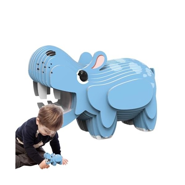 KSHSAA Puzzles 3D pour,Puzzles Animaux 3D | Puzzles de Jouets éducatifs pour Les - Puzzles dapprentissage Amusants en Forme 