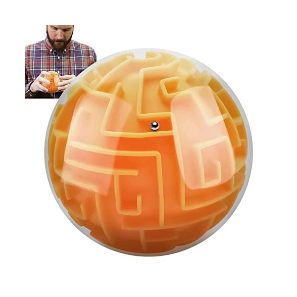 shangjia Jeu Puzzle 3D,Mémoire séquentielle Puzzle Ball Casse-tête Jeu Jouet | Labyrinthe Puzzle Cube Ball Sphère Jouets éduc