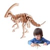 TUJOBA Puzzles 3D | Puzzle de Dinosaure Animal de Simulation en Bois 3D,Animaux Casse-tête Casse-tête, Arts et Artisanat pour