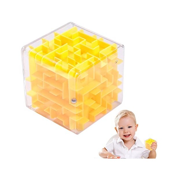 Povanjer Puzzle Mini Labyrinthe - Cube de Labyrinthe de Puzzle 3D pour Les - Gravity Mazes Ball, Maze Puzzle Cube Ball, Party