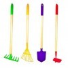 G & F 10041 Justforkids Roue Corps et outils de jardinage, multicolore, 10018