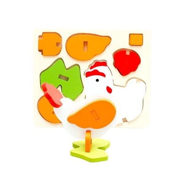 Niesel Blocs de Puzzle de Figurines danimaux, Puzzles de Construction 3D avec Figures danimaux, Kit de Bricolage Puzzle 3D 