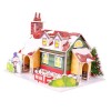 F Fityle Bricolage de Maisons de noël, Puzzle 3D Amusant, Artisanat de noël, Petites Maisons, décoration éducative intérieure