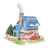 F Fityle Bricolage de Maisons de noël, Puzzle 3D Amusant, Artisanat de noël, Petites Maisons, décoration éducative intérieure