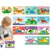 BIOTAT Puzzle danimaux | Puzzle 3D en Mousse autocollante,Jeu Puzzle Auto-adhésif Bricolage pour Filles Animaux Dessin animé