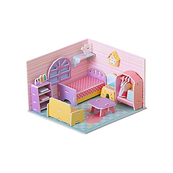 MagiDeal Bricolage 3D Puzzle Jouets Papier et EPS Mousse Conseil DIY Jouet Modèle Kits de Construction pour Filles Garçons, c