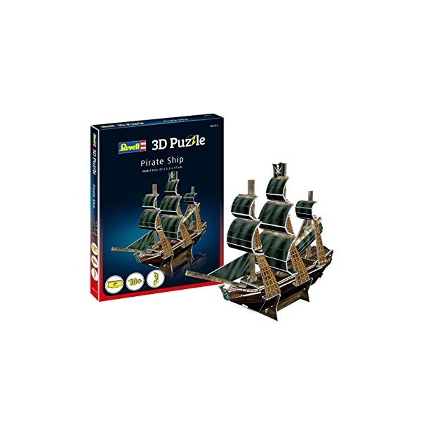 Revell 3D Puzzles- Revell Mini Tour Eiffel-00111 Eiffel Tower Puzzle 3D, 00111, Originale