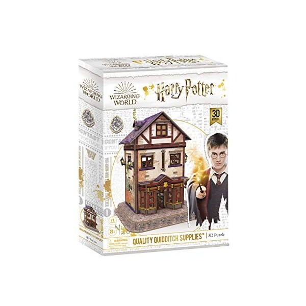 World Brands Harry Potter Magasin darticles de qualité Quidditch Cubic Fun Maquettes à Monter Puzzle 3D Kit de Construction,