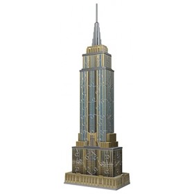 RAVENSBURGER PUZZLE- Heart 3D 11271-Mini Empire State Building-54 pièces-À partir de 8 Ans, 11271, Multicolore