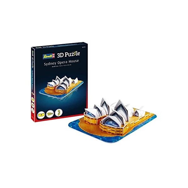 Revell 3D Puzzles- Revell 3D à construire-00118-Opera de Sydney-Longueur 19 cm Puzzle, 118