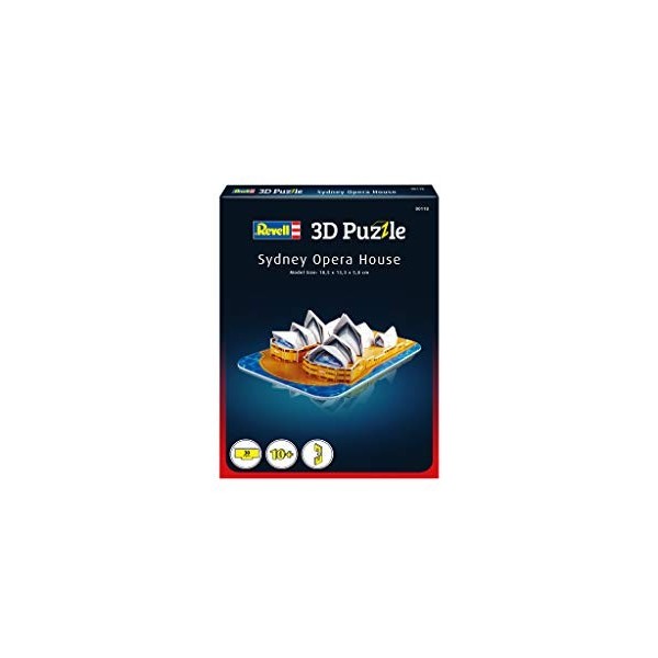 Revell 3D Puzzles- Revell 3D à construire-00118-Opera de Sydney-Longueur 19 cm Puzzle, 118