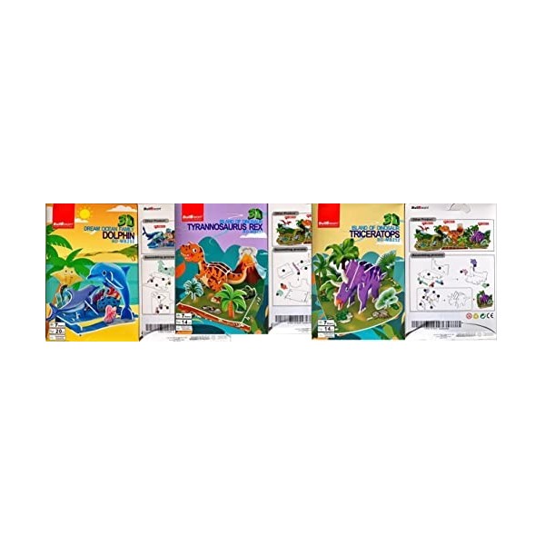 Puzzles 3D Animaux - Lot DE 3