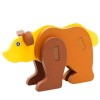 WOTEG Modèle Animal de Puzzles en Bois 3D - Puzzles de Construction 3D avec Figures danimaux | Kit de Bricolage Puzzle 3D su