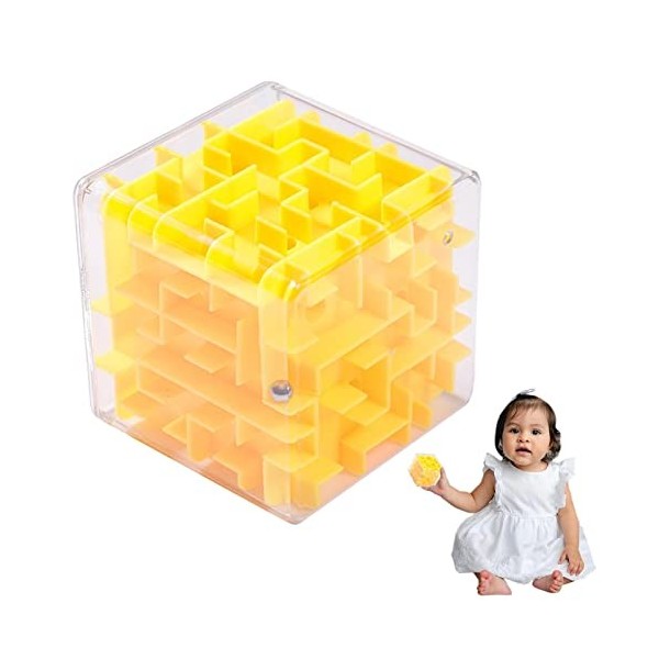 CENMOO Cube Labyrinthe Jouet - Cube de Labyrinthe de Puzzle 3D pour Les - Gravity Mazes Ball, Maze Puzzle Cube Ball, Party Fa