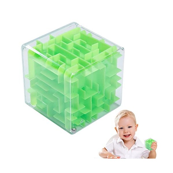 CENMOO Cube Labyrinthe Jouet - Cube de Labyrinthe de Puzzle 3D pour Les - Gravity Mazes Ball, Maze Puzzle Cube Ball, Party Fa