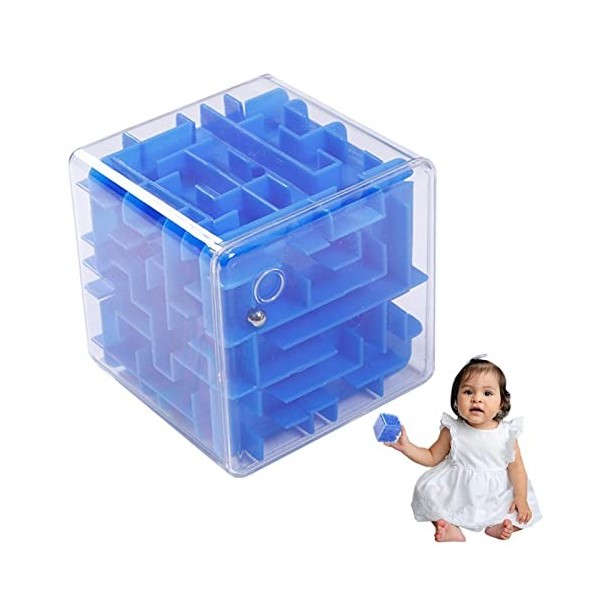 CENMOO Cube Labyrinthe Jouet - Cube de Labyrinthe de Puzzle 3D pour Les - Gravity Mazes Ball, Maze Puzzle Cube Ball, Party Fa