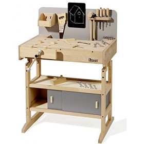 howa Établi pour Enfants avec Caisse à Outils et Outil de 32 pièces 4900